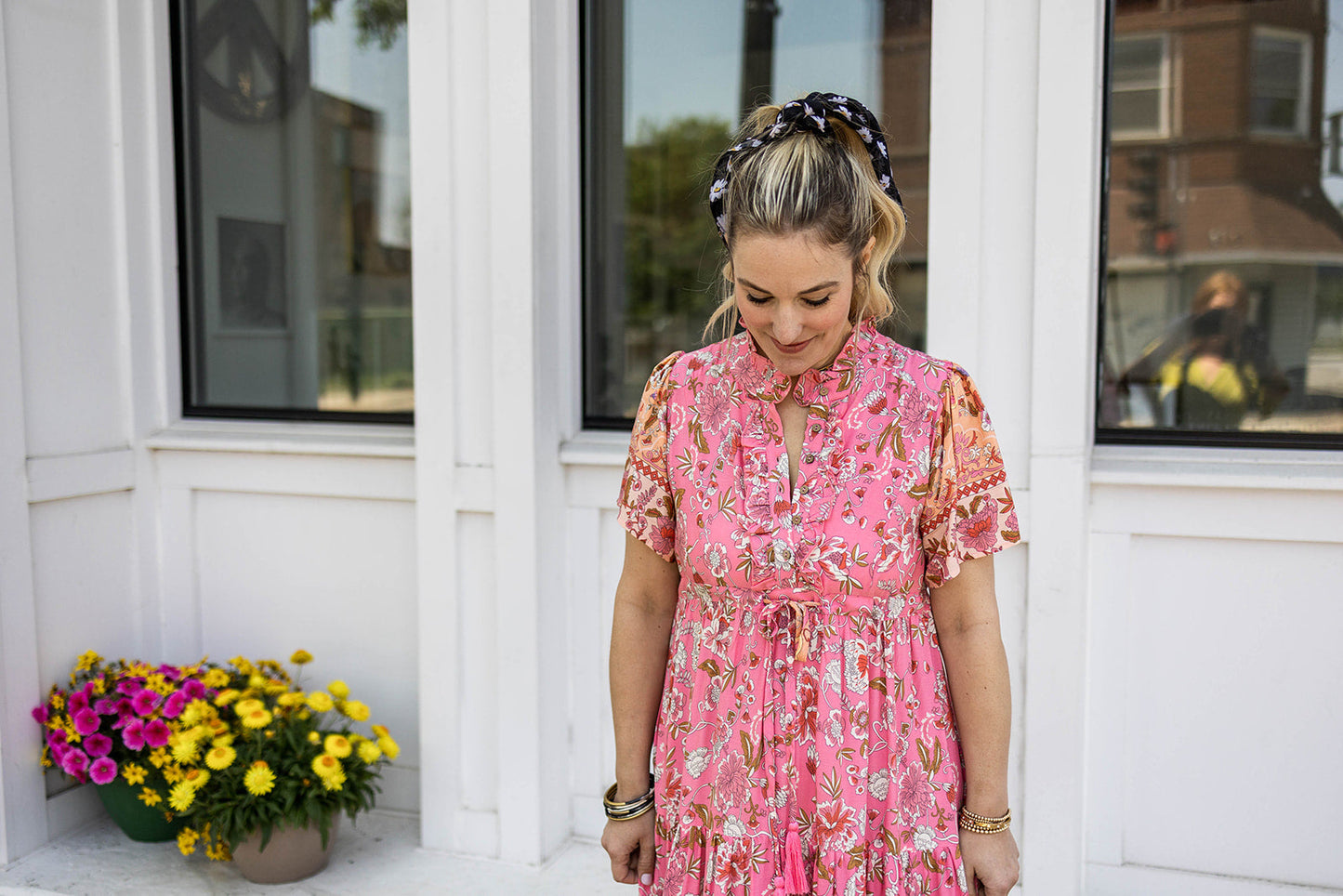 joey maxi dress in blush pink