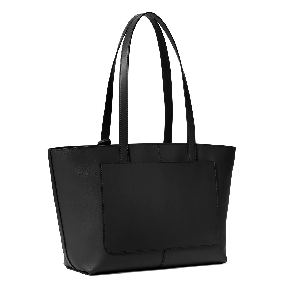 title:Michael Kors Women's Jet Set Travel Saffiano Leather Medium Zip Top Tote;color:Black