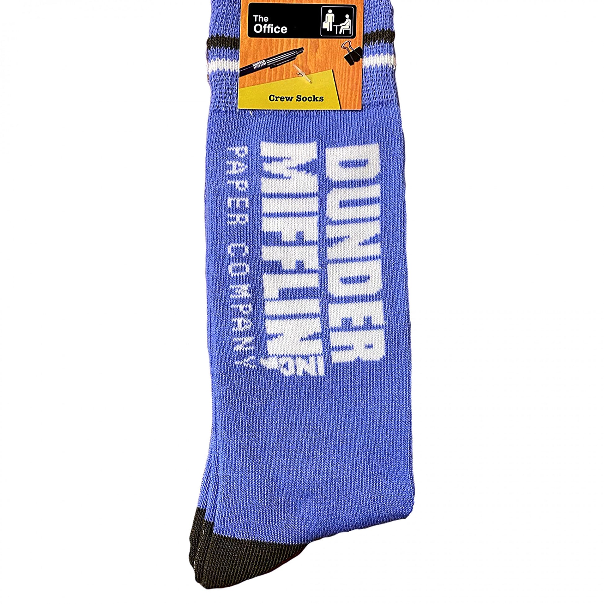 title:The Office Dunder Mifflin Logo Crew Socks;color:Multi-Color