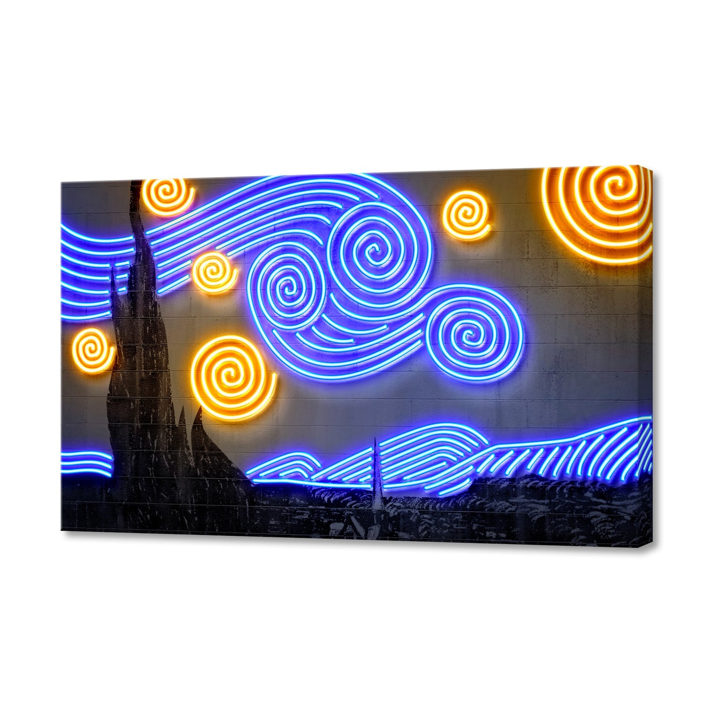 Starry Night Fine Art Stretched Canvas