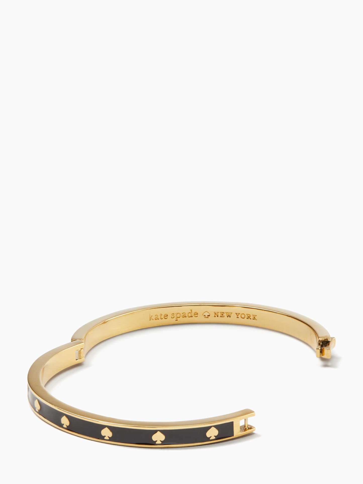 Kate Spade Spot The Spade Enamel Hinged Bangle