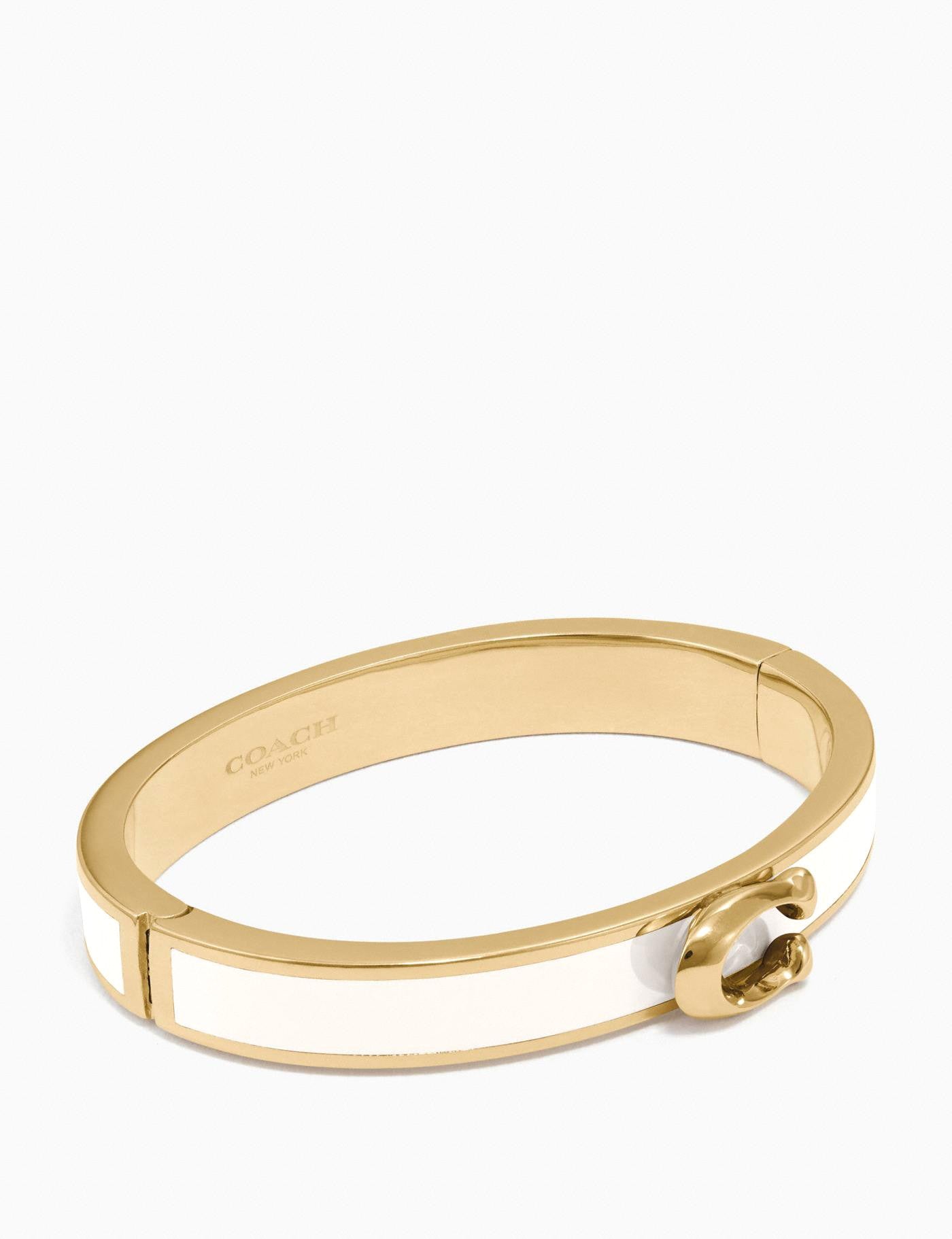 Coach Signature Push Hinged Bangle