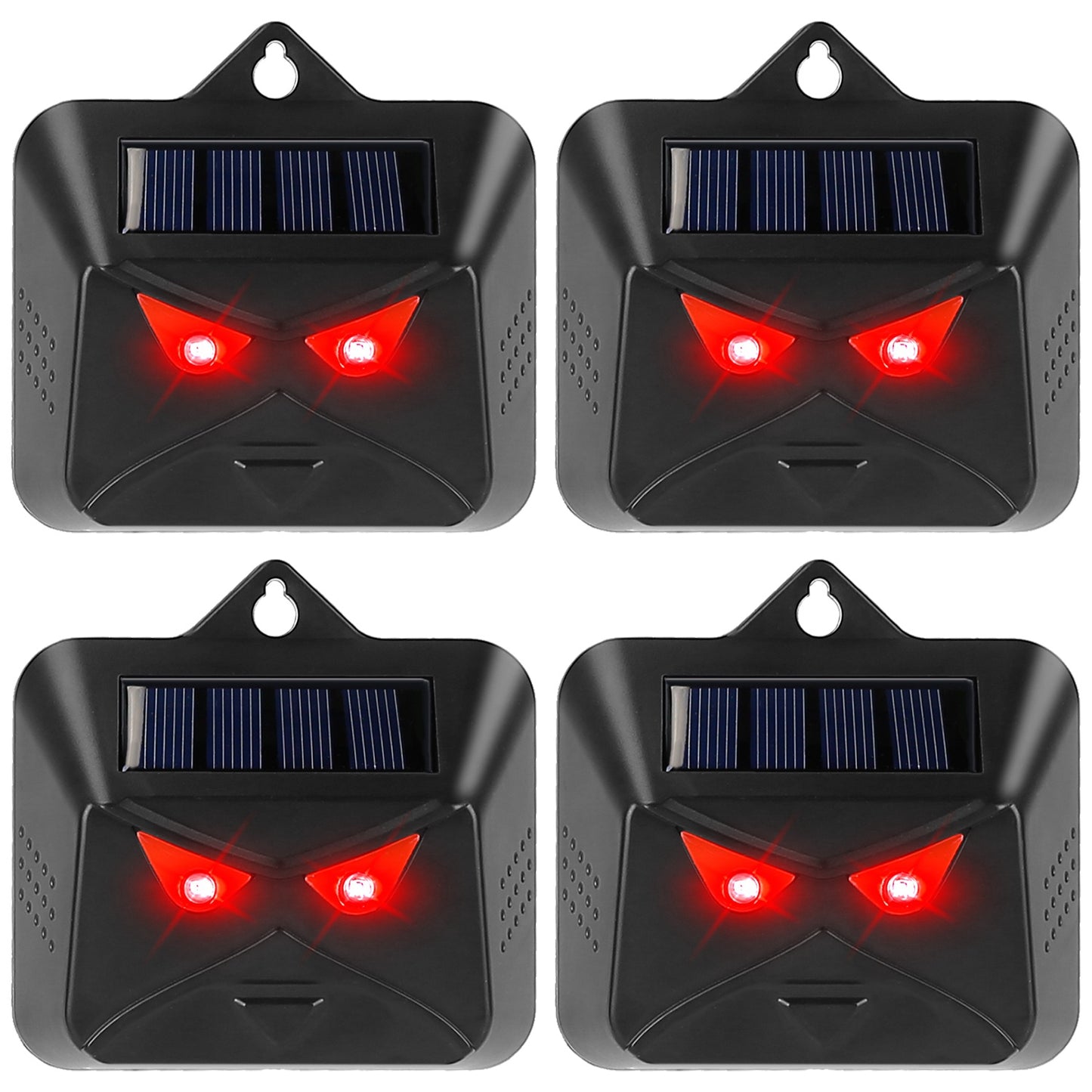 title:4Pcs Solar Predator Control Light Coyote Deterrent Deer Bird Repeller Lamp Animal Repellent for Garden Farm;color:Black