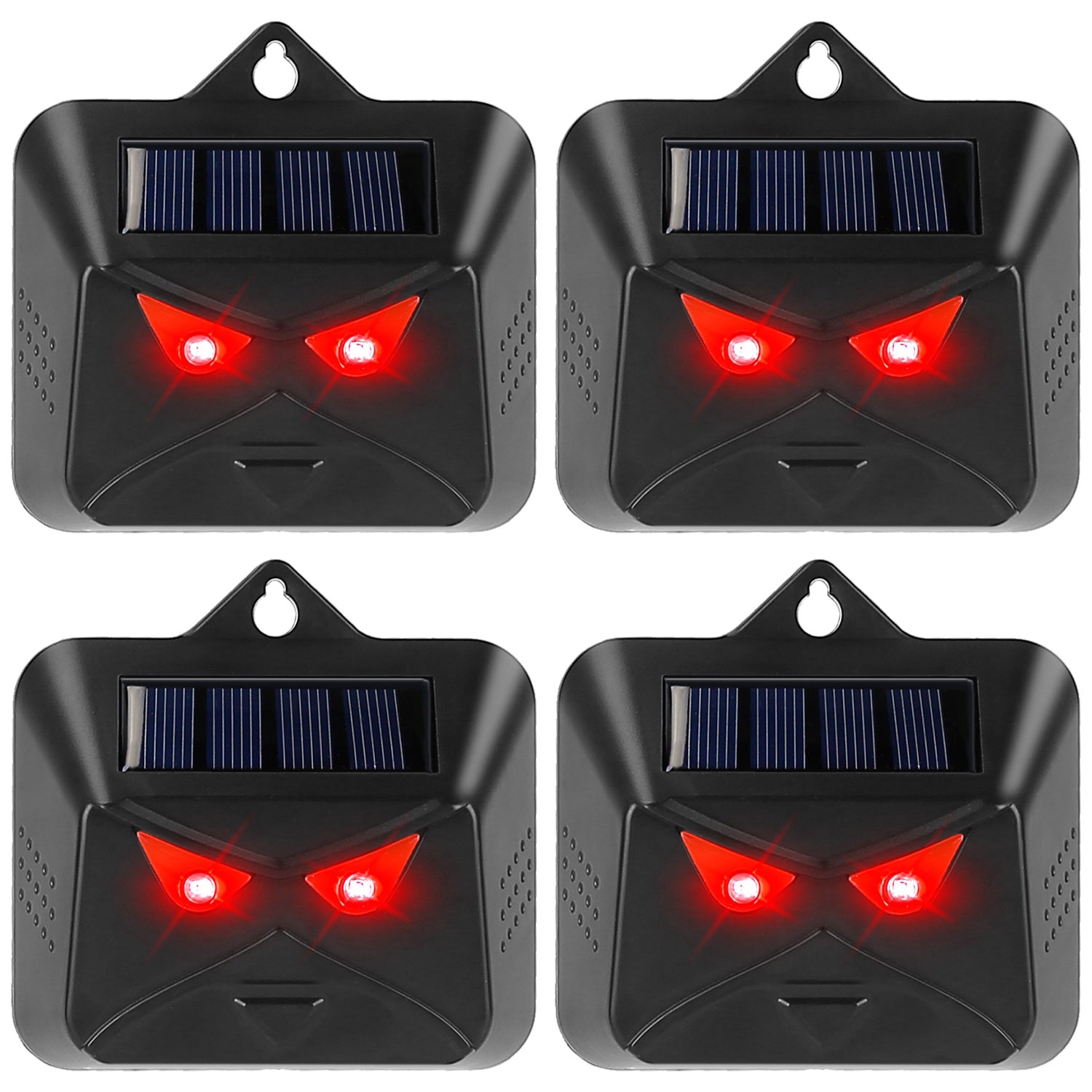 title:4Pcs Solar Predator Control Light Coyote Deterrent Deer Bird Repeller Lamp Animal Repellent for Garden Farm;color:Black