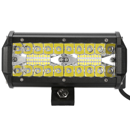 title:7" LED Light Bar 120W 12000LM LED Work Light Pods Offroad Driving Lights IP67 Waterproof Fog Light Spot Flood Beam for Jeep Trailer Truck Bus Boat;color:Black