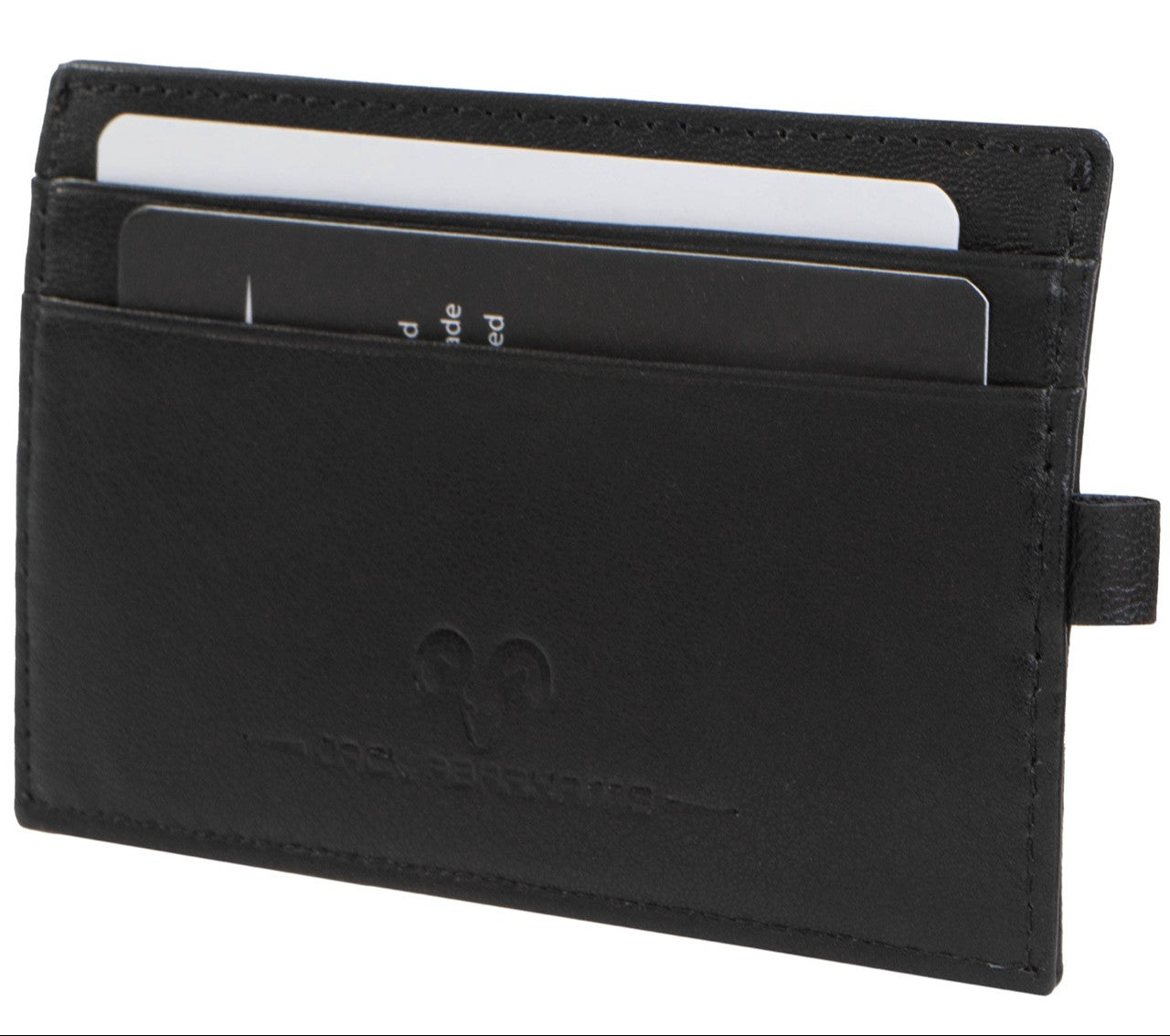 title:Jack Abrahams Card Case RFID Wallet With Removable Money Clip Bottle Opener;color:Black