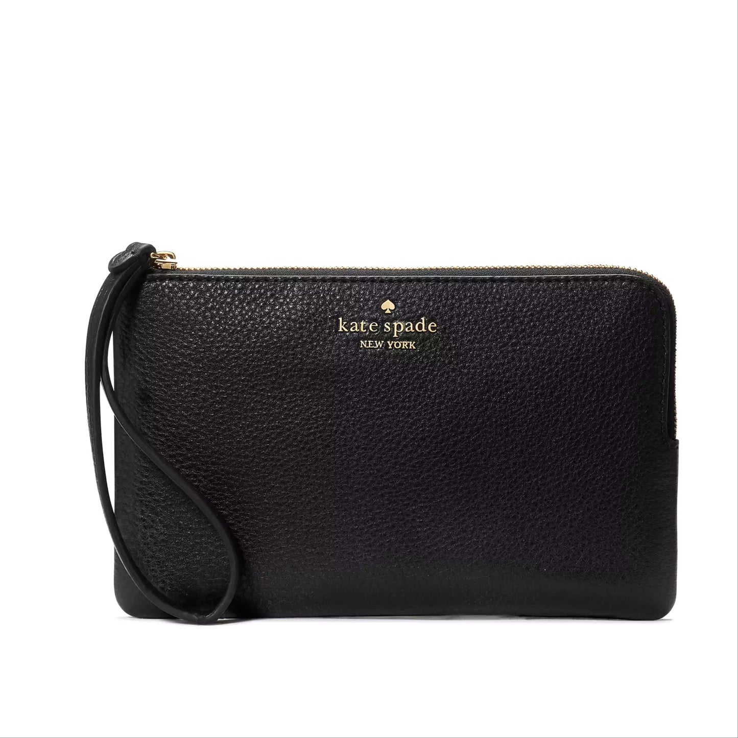 Kate Spade Leila Medium Pebbled Leather L-Zip Wristlet