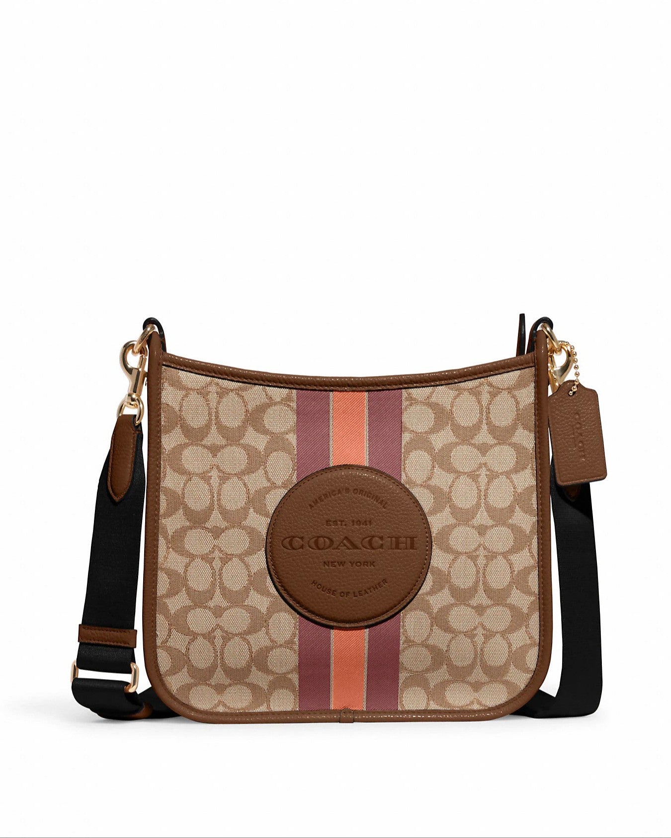 Coach Dempsey File Bag In Signature Jacquard With Stripe And Coach Patch - Ruumur