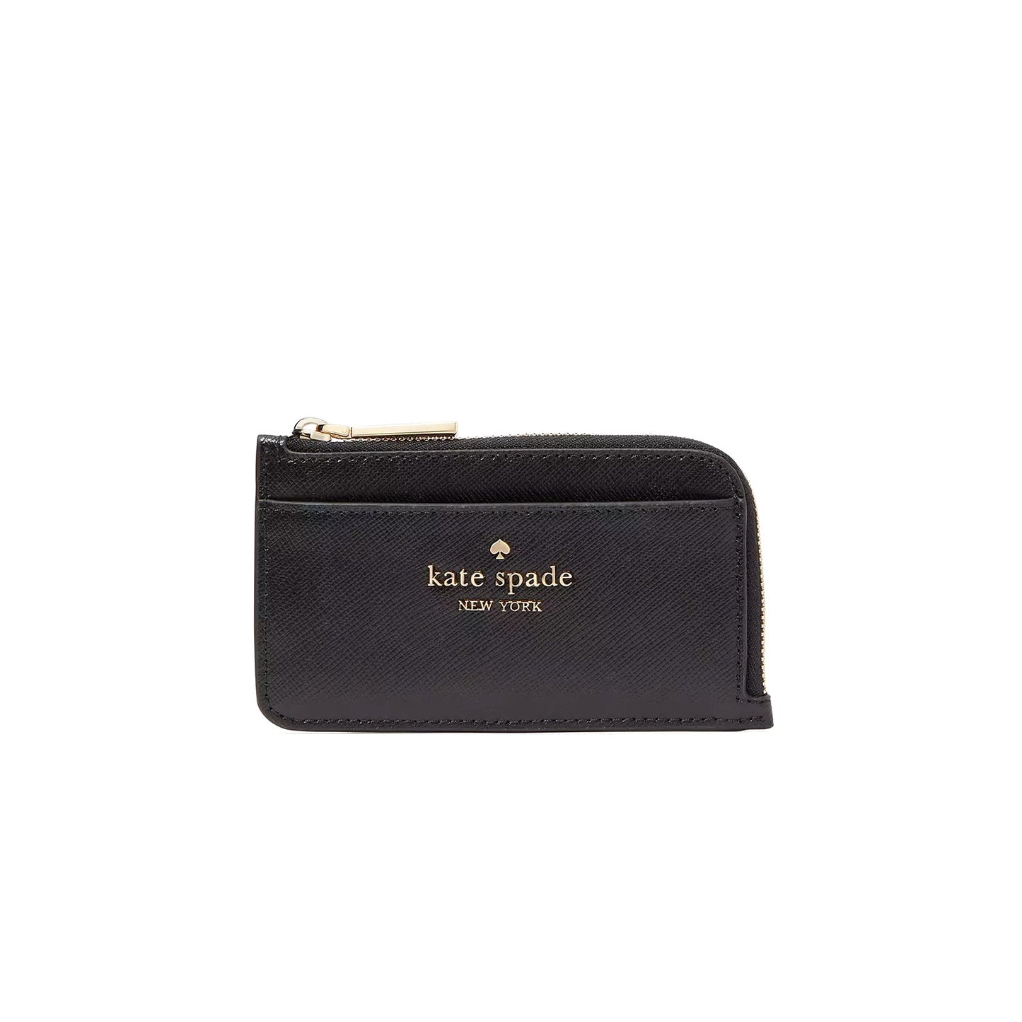 title:Kate Spade Women's Madison Top Zip Card Holder;color:Black