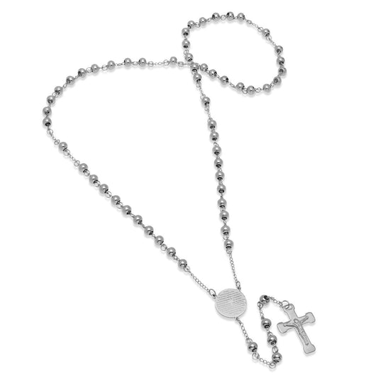 "Padre Nuestro" Prayer Rosary Necklace