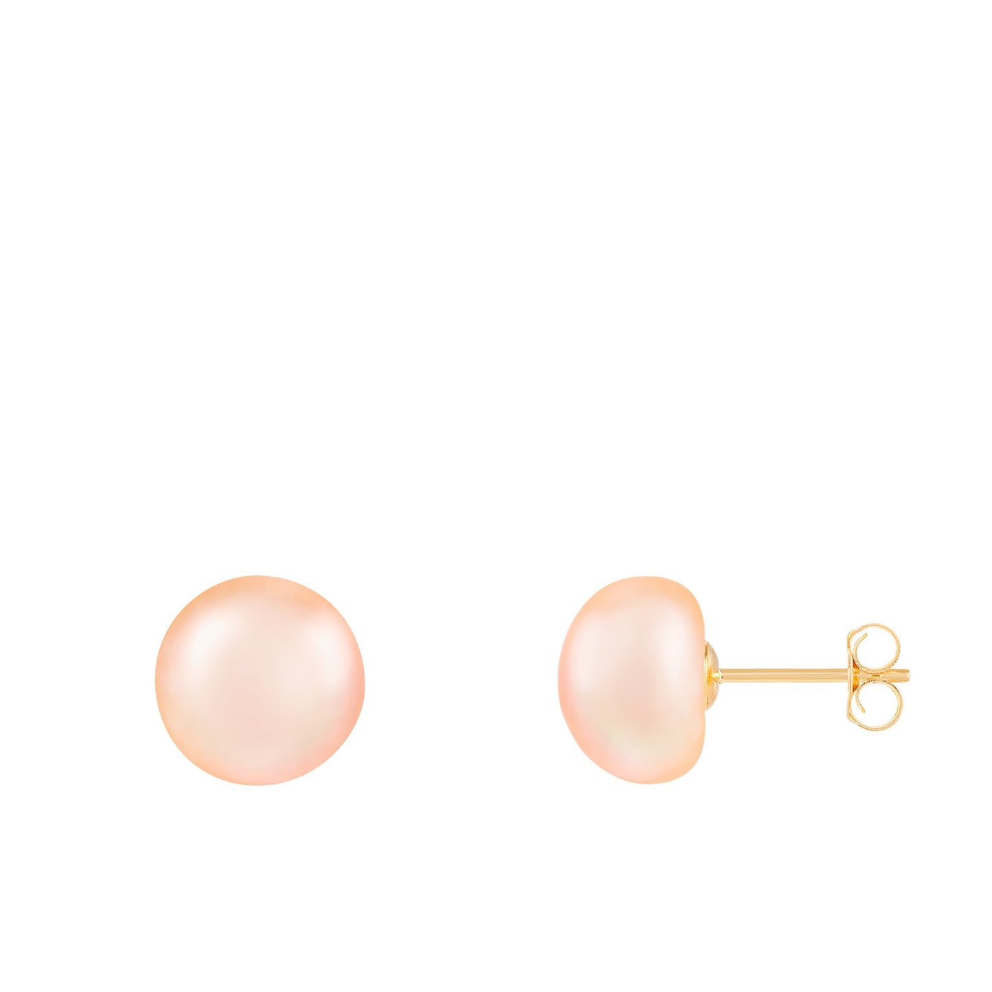 title:Splendid Pearls Pearl Studs 14K;color:Pink