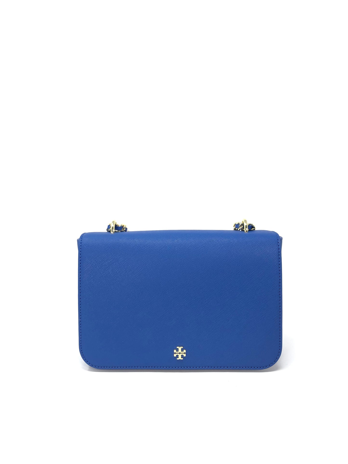 title:Tory Burch Regal Blue Emerson Adjustable Shoulder Bag;color:Regal Blue