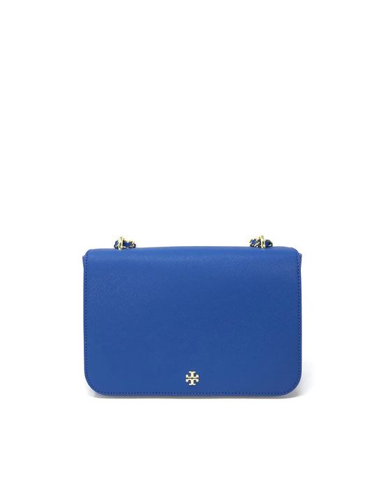 title:Tory Burch Regal Blue Emerson Adjustable Shoulder Bag;color:Regal Blue