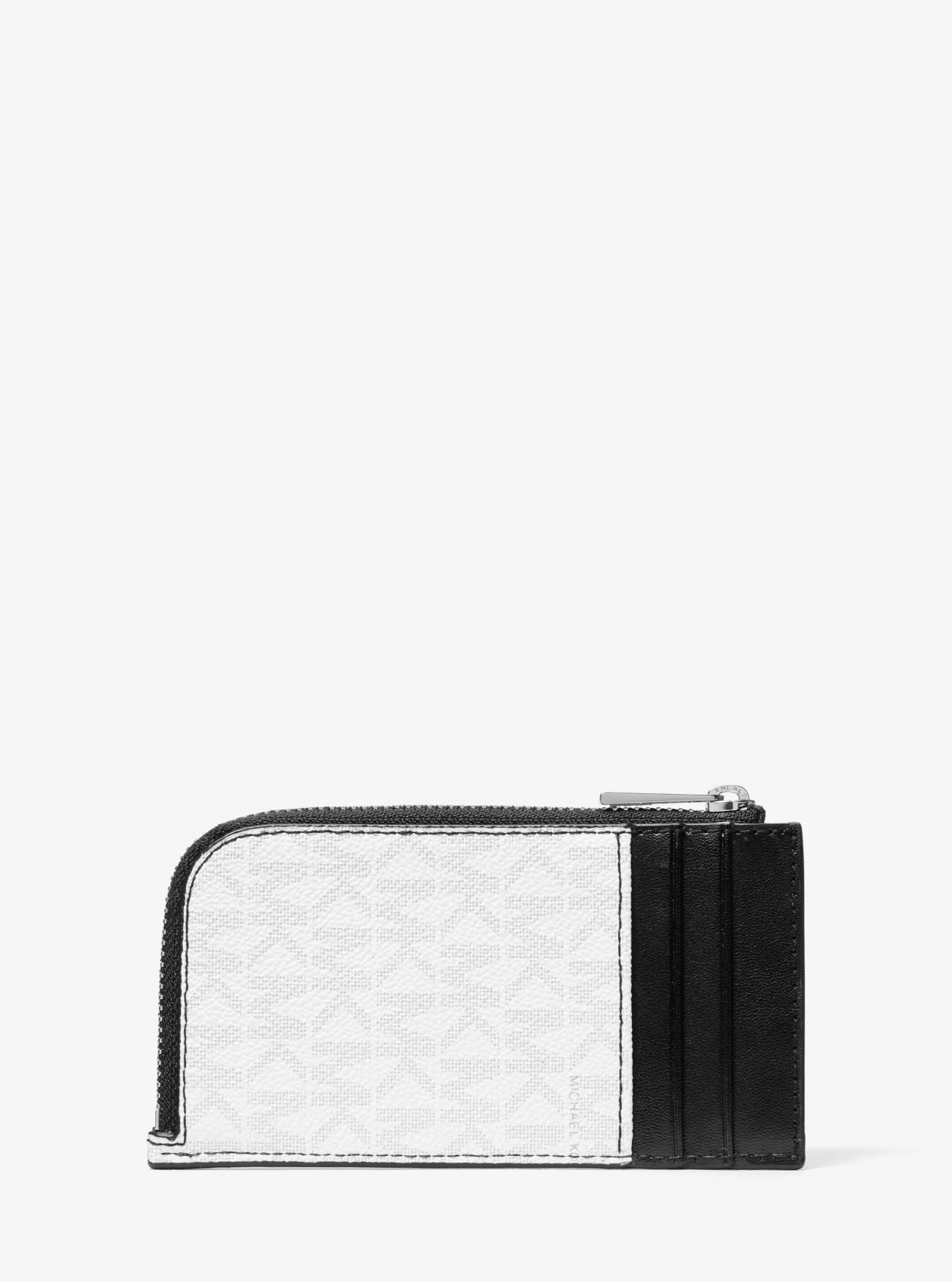 title:Michael Kors Men's Gifting Logo Zip-Around Wallet;color:Bright White