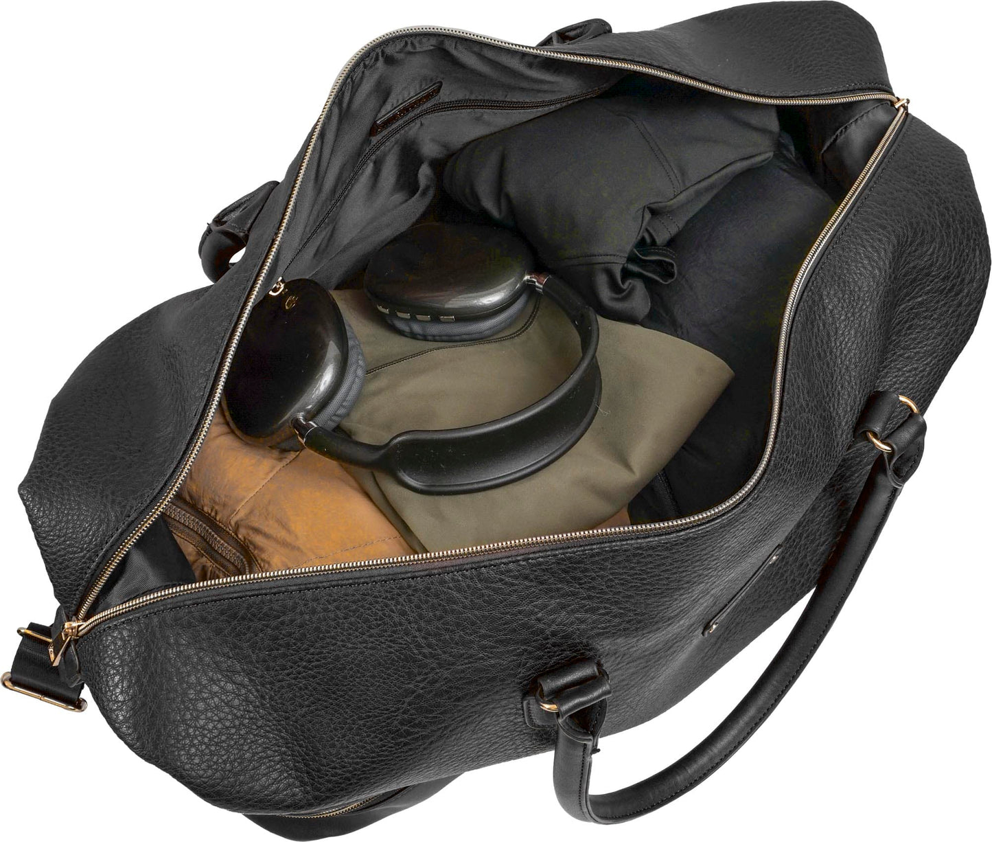 Ellen Tracy 20 Inch Pebble Grain Drop Bottom Duffel