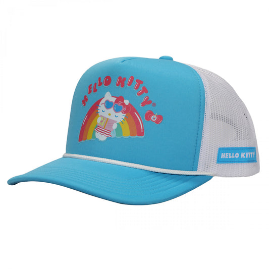 title:Hello Kitty Beach Day Snapback Trucker Hat;color:Blue