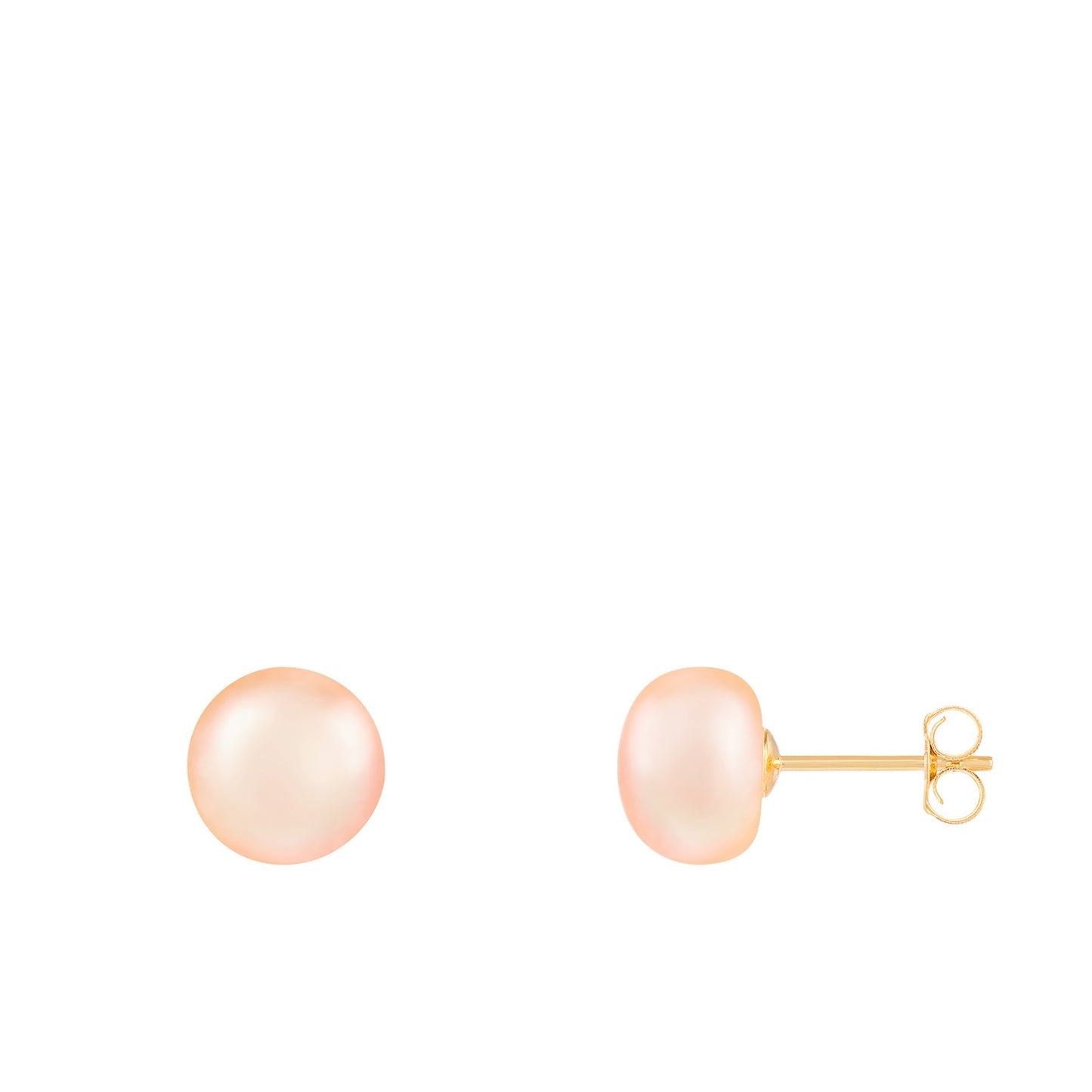 title:Splendid Pearls Pearl Studs 14K;color:Pink