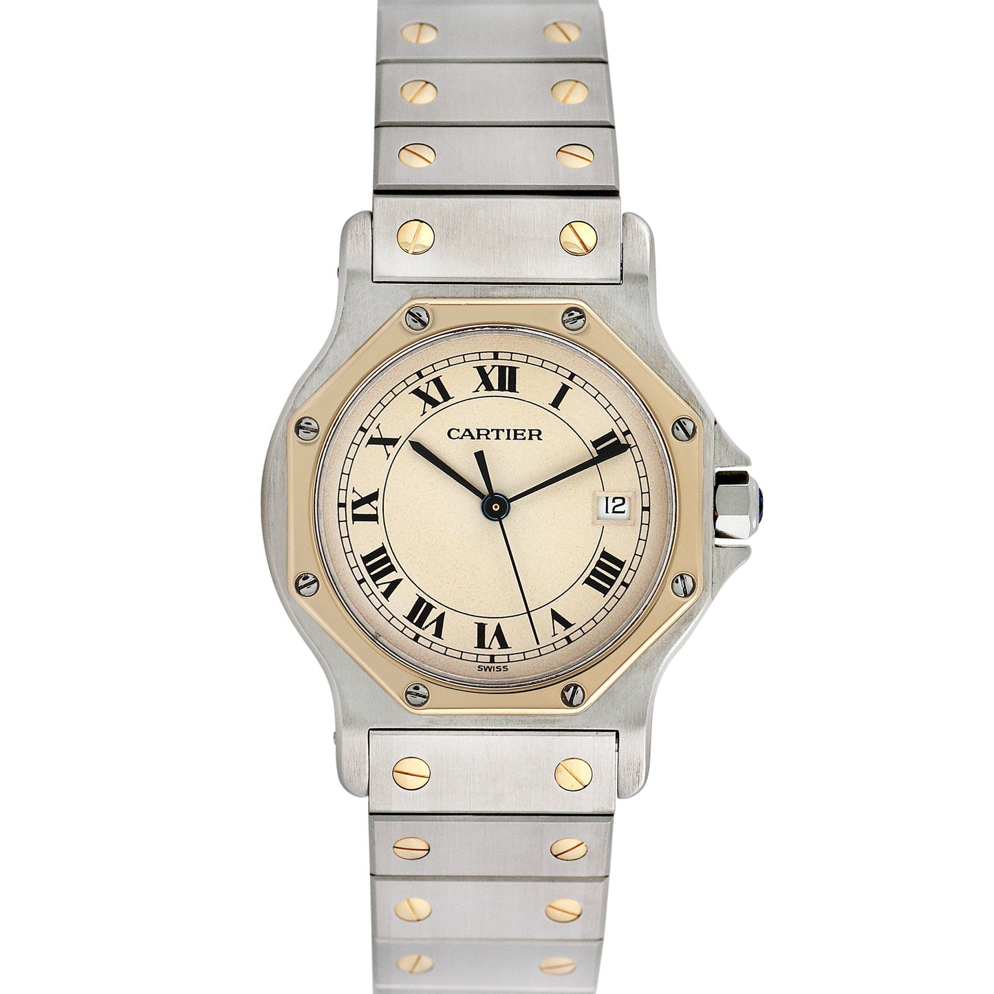 Pre-owned Cartier Ladies Santos Octagon #29