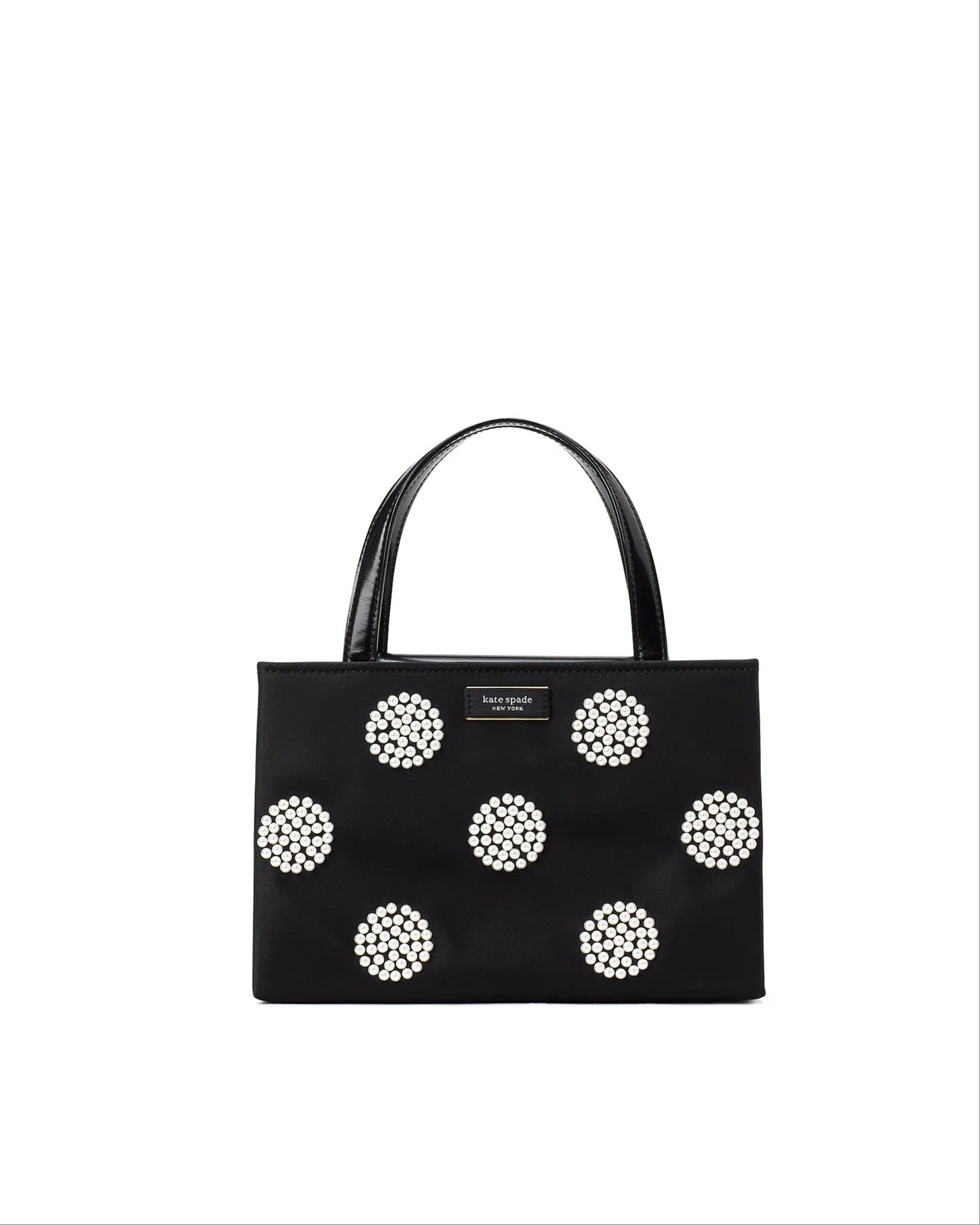 Kate Spade Sam Icon Pearl Embellished Nylon Small Tote