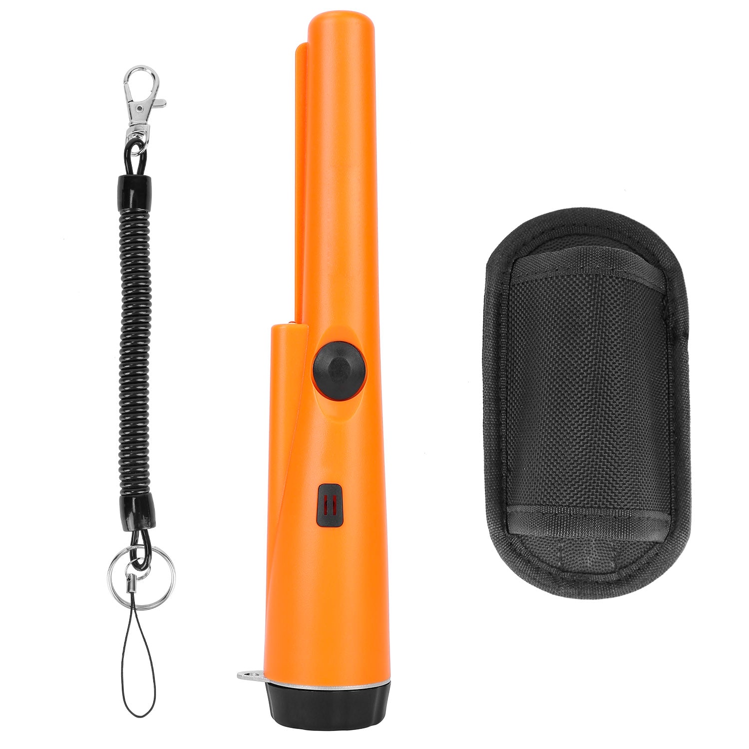 title:Metal Detector Pinpointer Handheld Pin Pointer Probe Wand Sensitive Gold Digger Hunter w/ Holster Retractable Hanging Wire;color:Orange