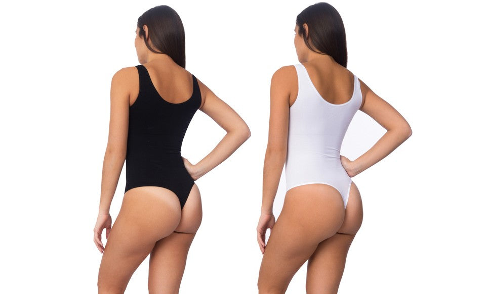 Body Beautiful Shapewear Shaping Bodysuit, 2 Pack.