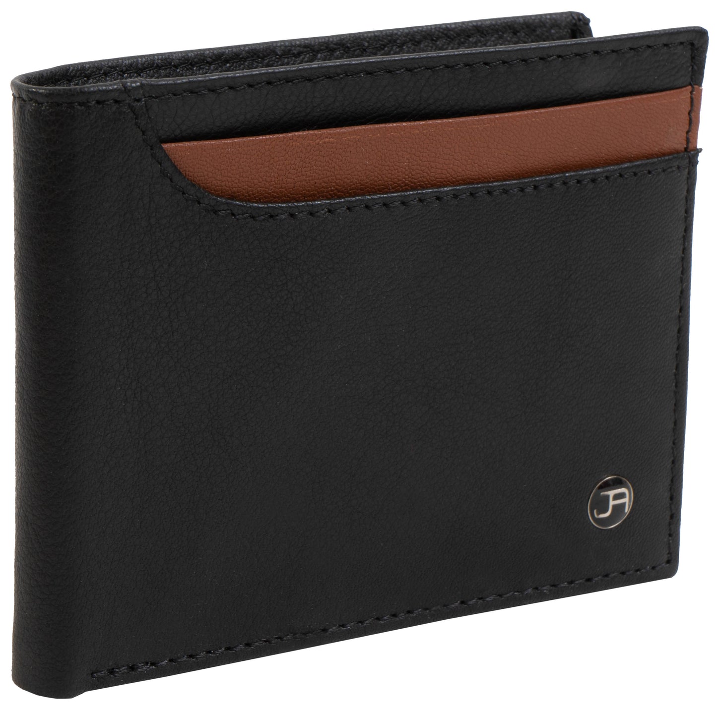 Jack Abrahams Bi-Fold Top Front Pocket RFID Wallet