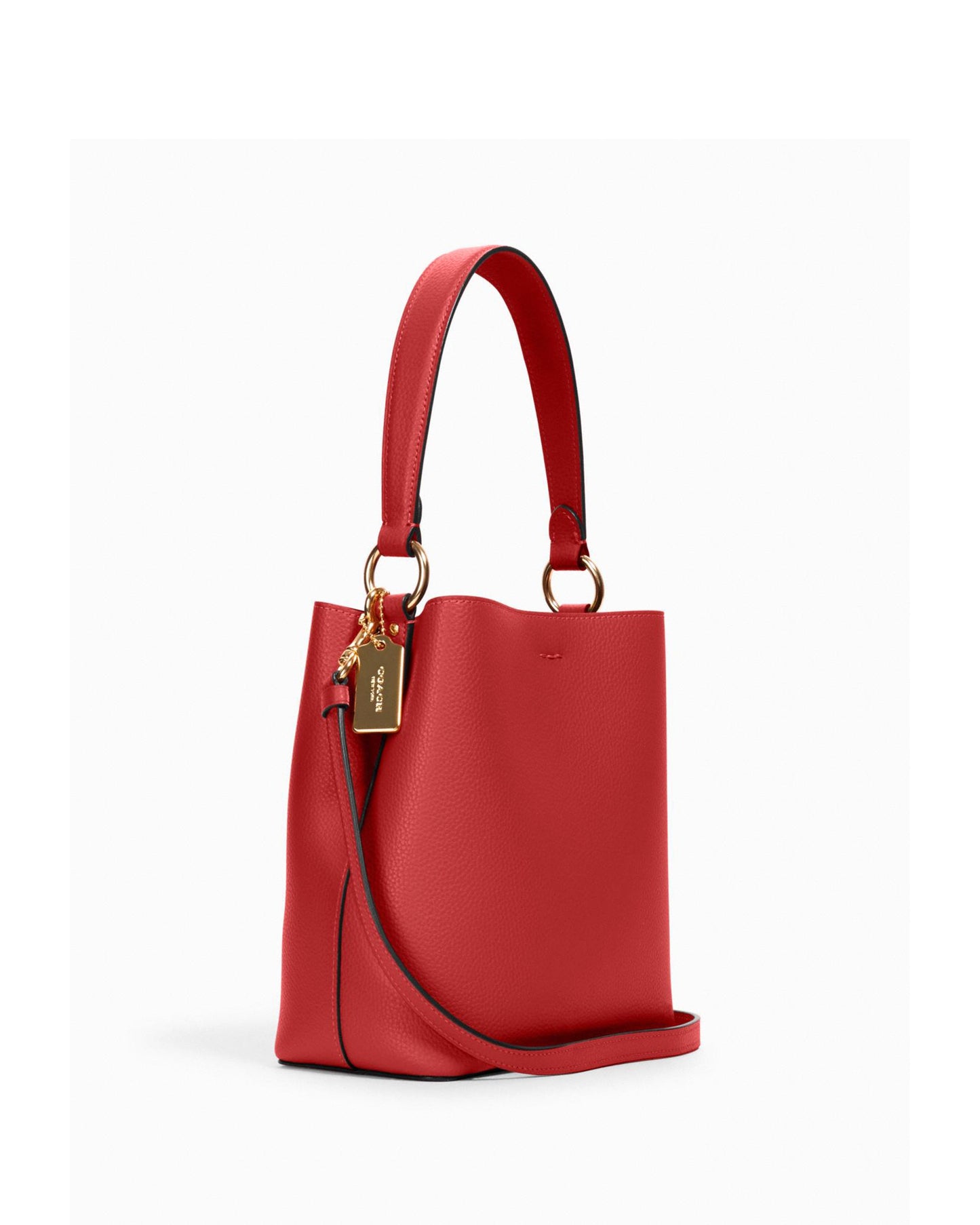 Coach Women's Red & Oxblood Small Town Bucket Bag