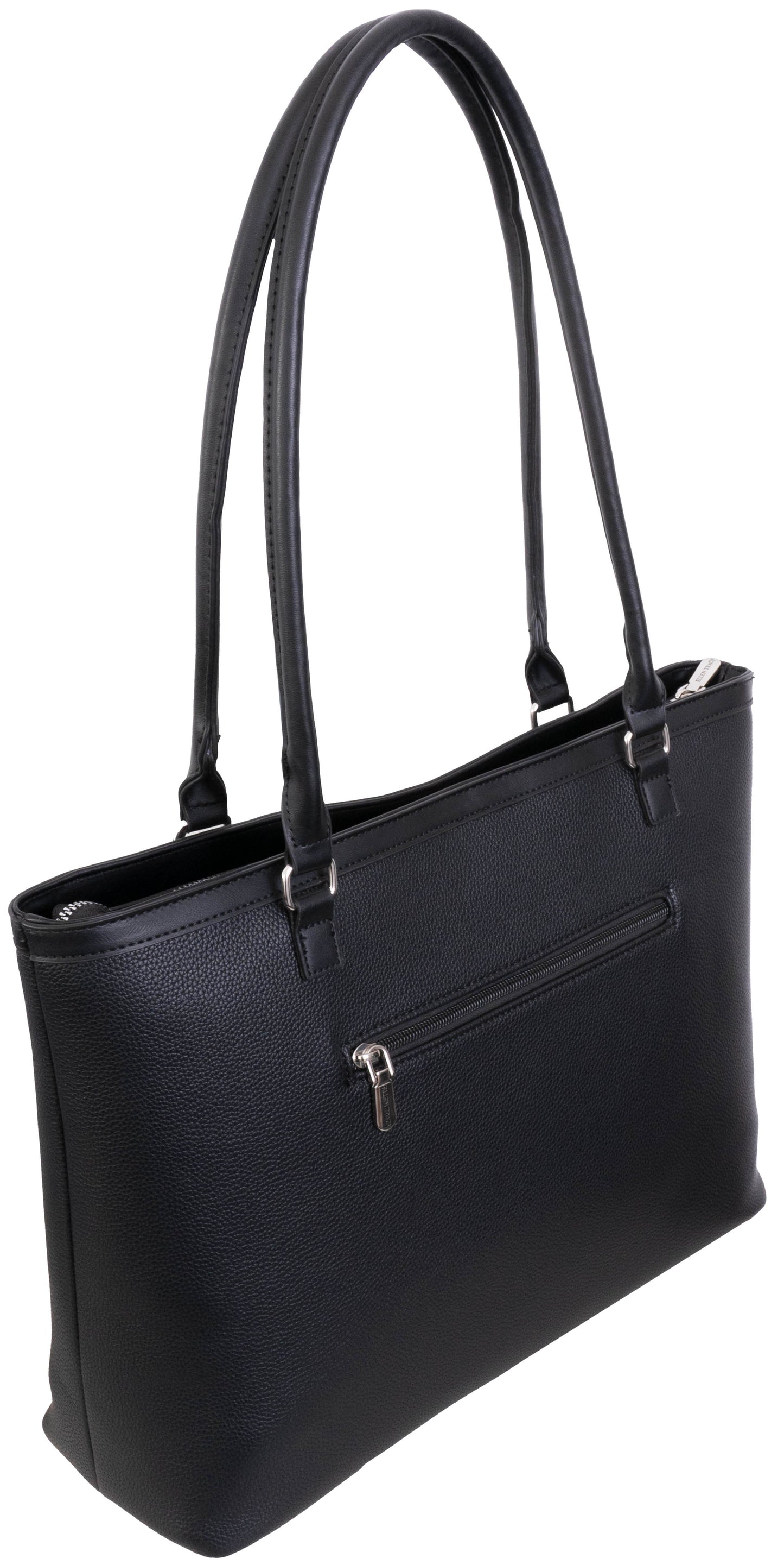 Ellen Tracy Double Handle Tote with Chunky Chain Detail