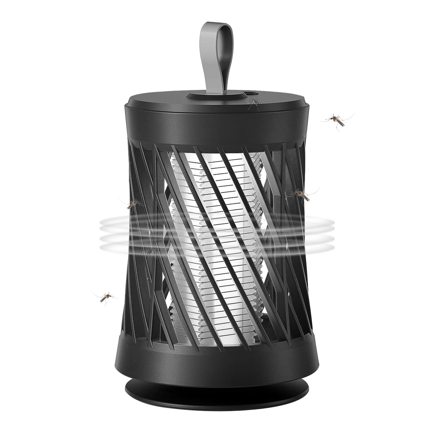 title:Rechargeable Mosquito Killer Lamp Bug Zapper with Night Light Strap Mosquito Catcher with Max 10594 Cubic Feet Range UV Light for Indoor Outdoor;color:Gray