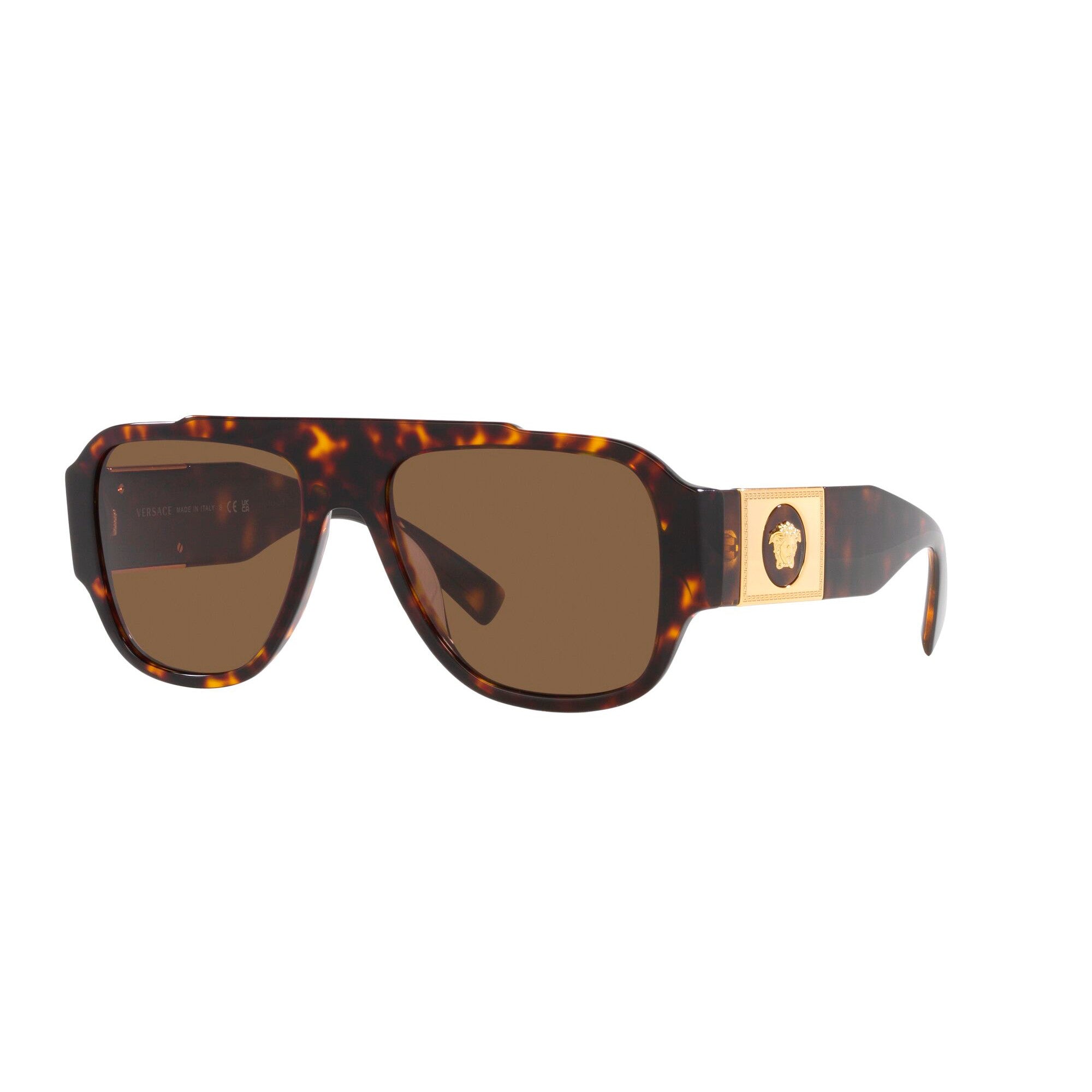 Versace Unisex Havana Sunglasses with Brown Anti-Reflective Lenses VE_4436U_108/73_57mm