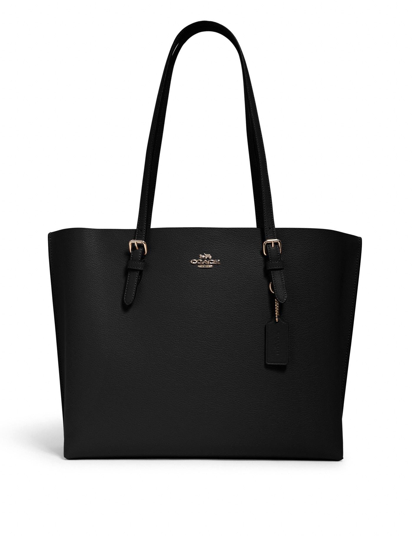 title:Coach Mollie Tote;color:Black / True Red