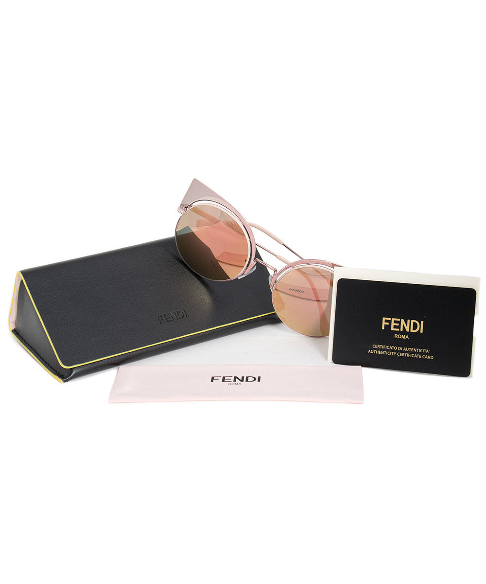 title:Fendi Eyeshine Cat Eye Sunglasses FF0177S Z5D 0J 53;color:Pink