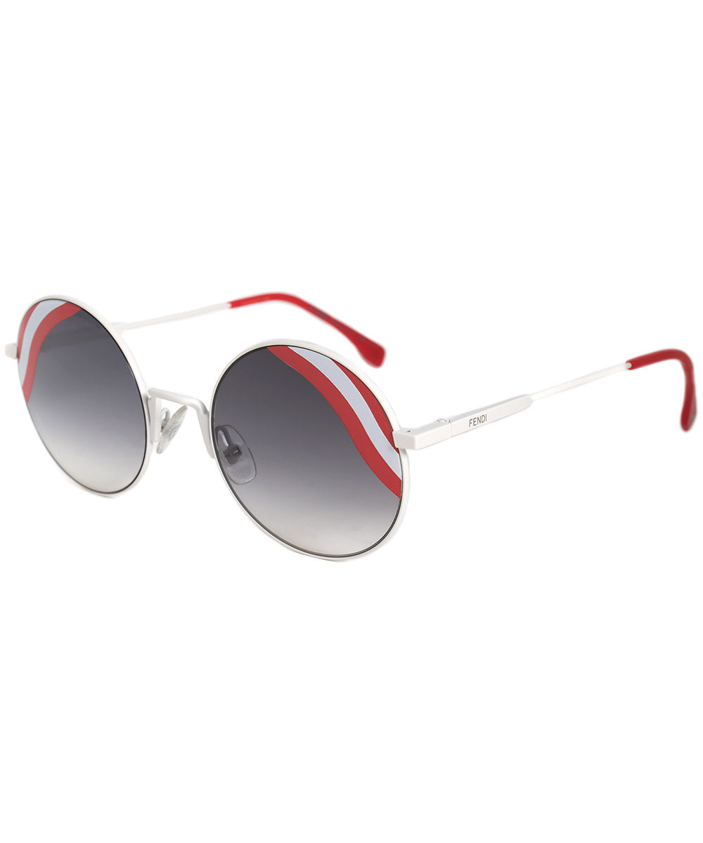 title:Fendi Waves Round Sunglasses FF0248S VK6 9O 53;color:Beige