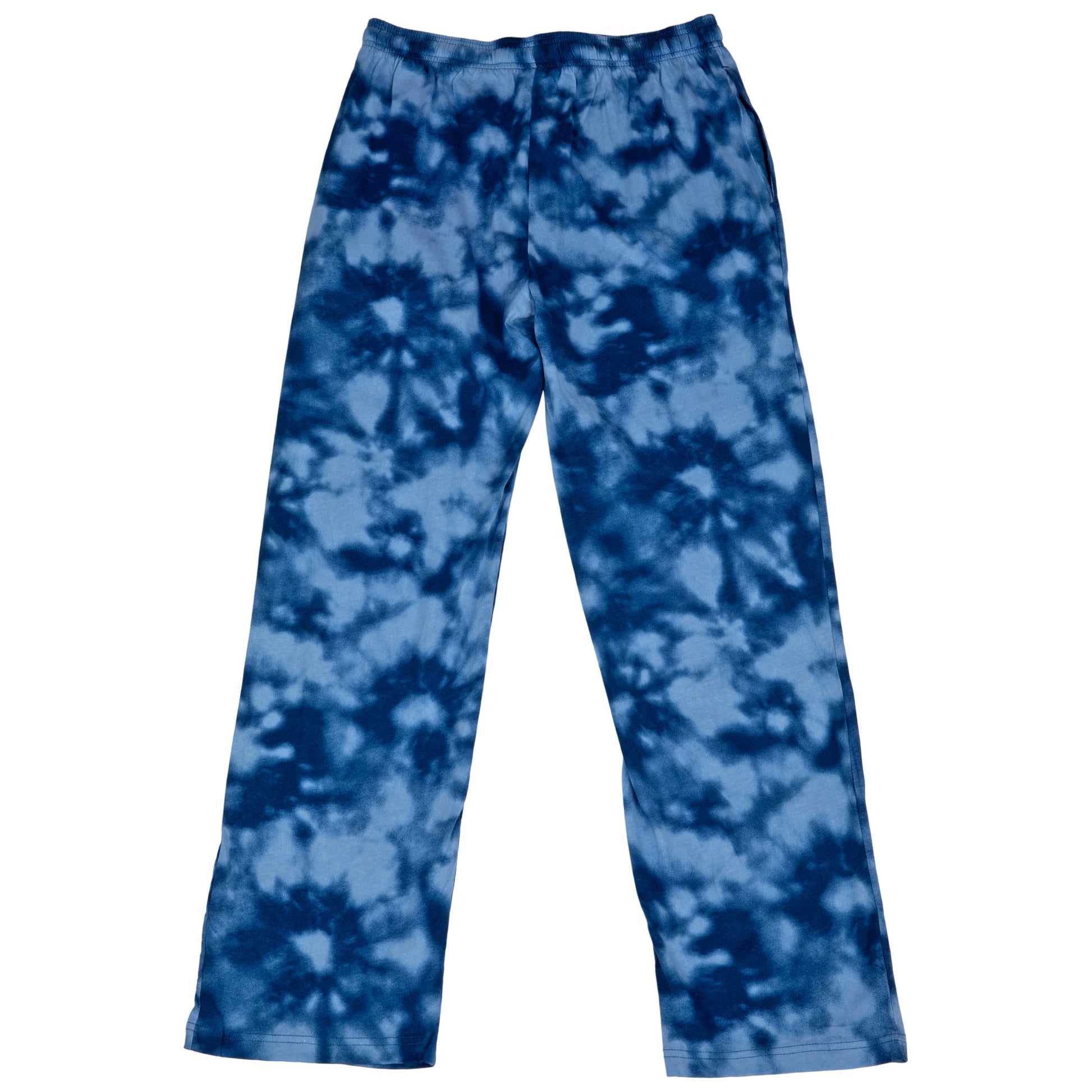 title:Superman Logo Tie-Dye Pajama Pants;color:Blue