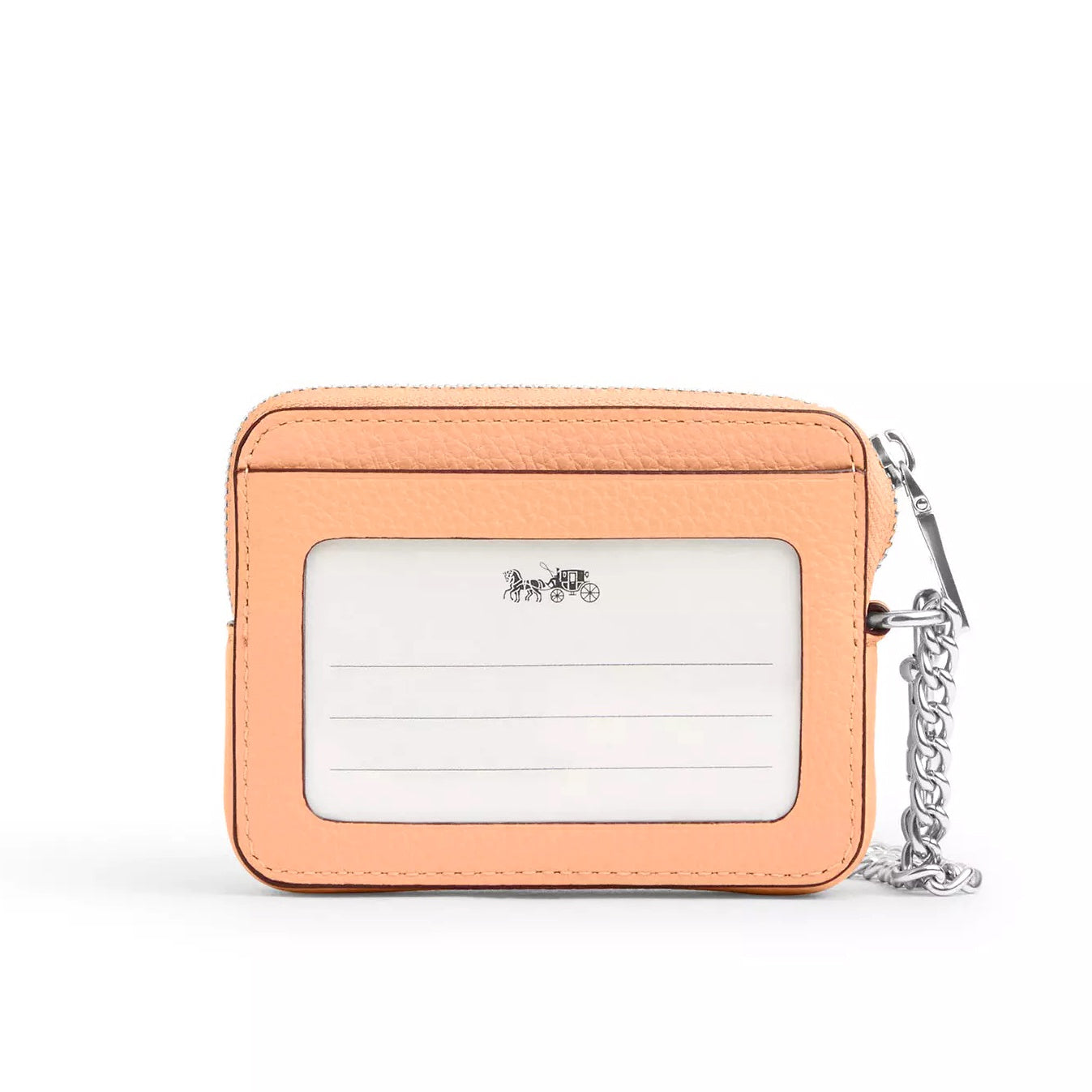 title:Coach Women's Zip Card Case;color:Faded Blush