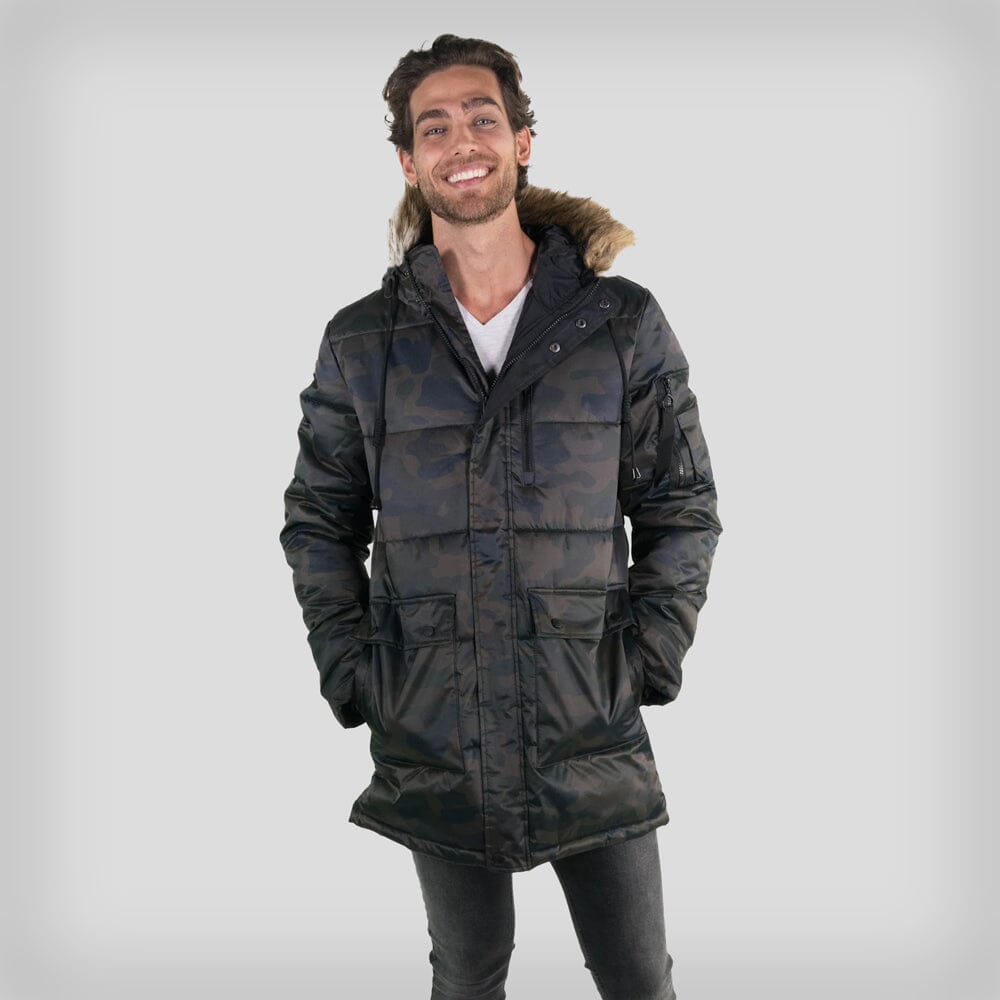 Members Only Men's Snorkel Puffer Jacket - Ruumur