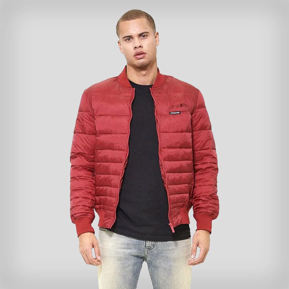 Members Only Men's Solid Puffer Jacket - Ruumur