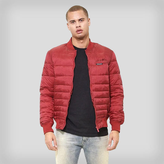 Members Only Men's Solid Puffer Jacket - Ruumur