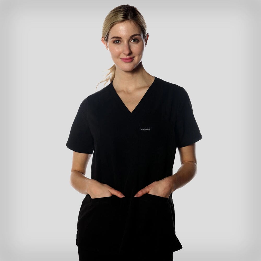 Siena 5-Pocket Scrub Top Womens Scrub Top Members Only Official 