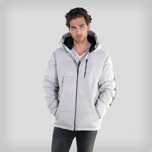 Members Only Men's Twill Block Puffer Jacket - Ruumur