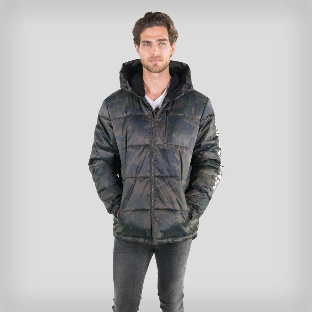 Members Only Men's Twill Block Puffer Jacket - Ruumur