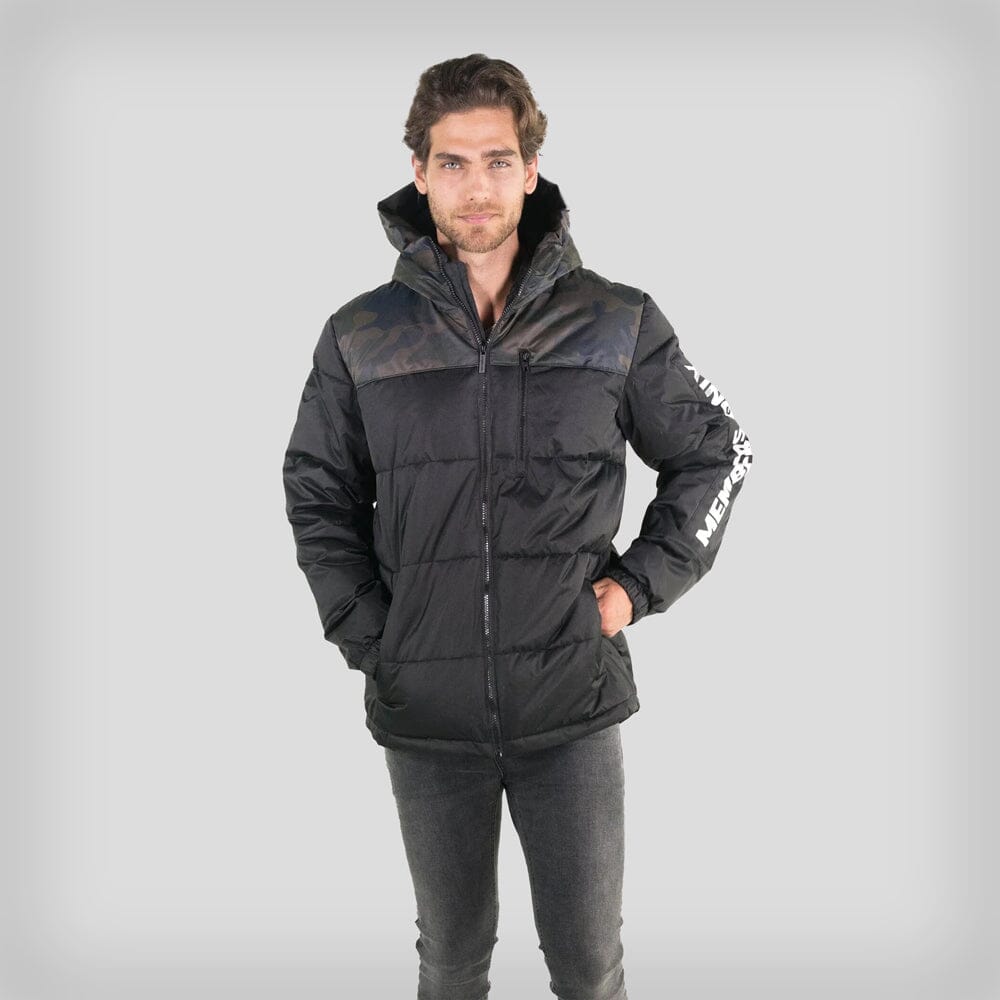 Members Only Men's Twill Block Puffer Jacket - Ruumur