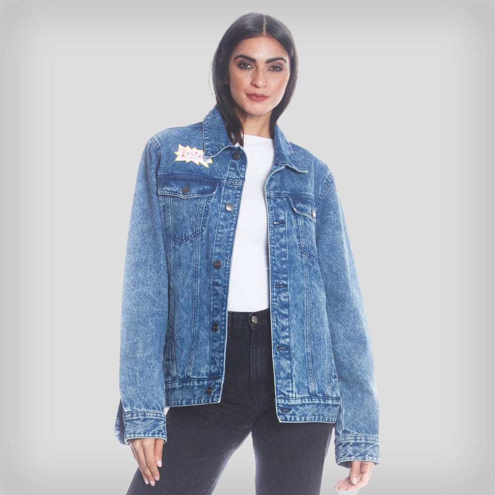 Women's Chucky Placement Denim Oversized Jacket - FINAL SALE Womens Jacket Members Only Indigo Small 