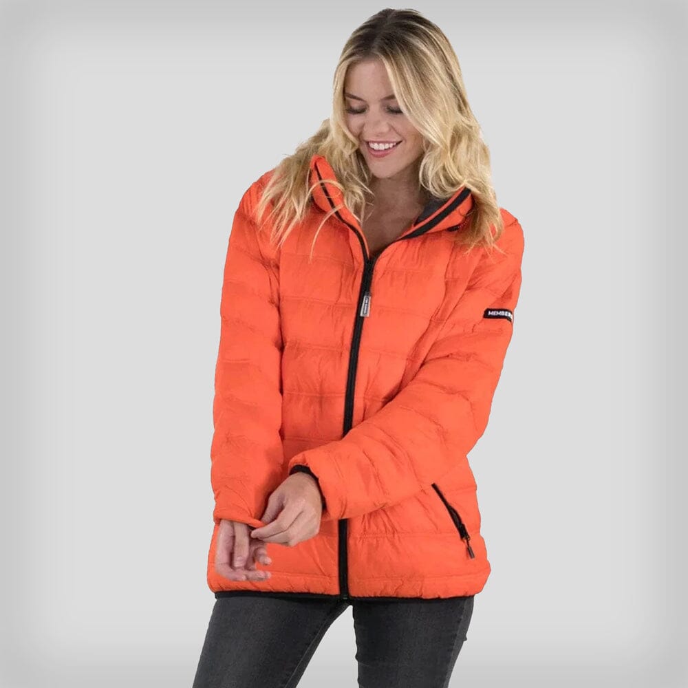 Members Only Women's Zip Front Puffer Oversized Jacket - Ruumur