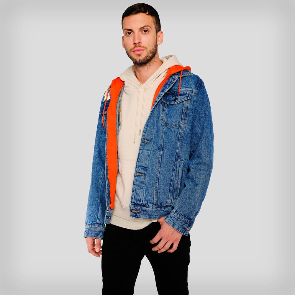 Men's Chucky Hoodie Trucker Jacket - FINAL SALE Men's Jackets Members Only Indigo Small 