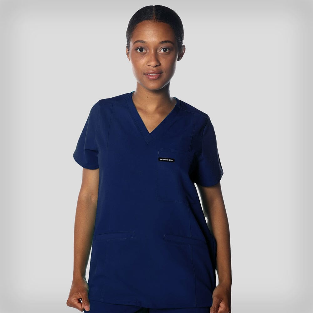 Siena 5-Pocket Scrub Top Womens Scrub Top Members Only Official 