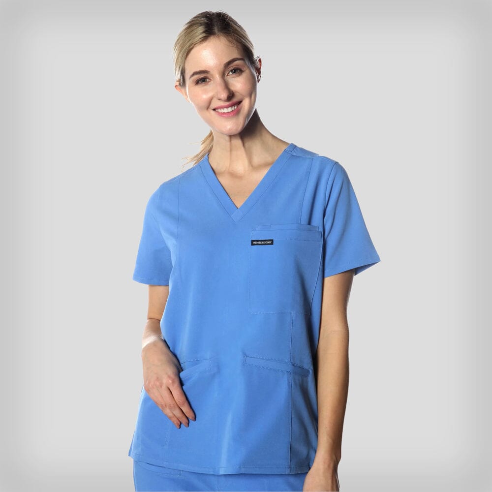 Siena 5-Pocket Scrub Top Womens Scrub Top Members Only Official 