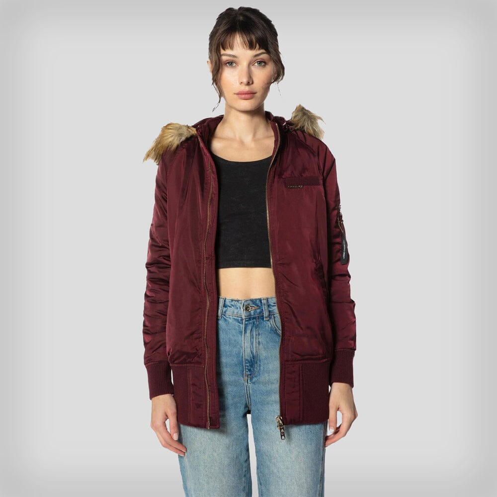 Women's Elongated Bomber Jacket - FINAL SALE Bomber Jacket Members Only 