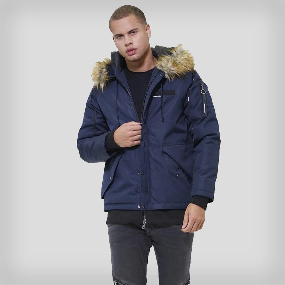 Members Only Men's Oxford Snorkel Parka Jacket - Ruumur