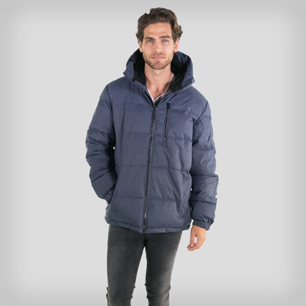 Members Only Men's Twill Block Puffer Jacket - Ruumur